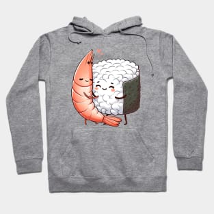 Sushi and Shrimp Hug Hoodie